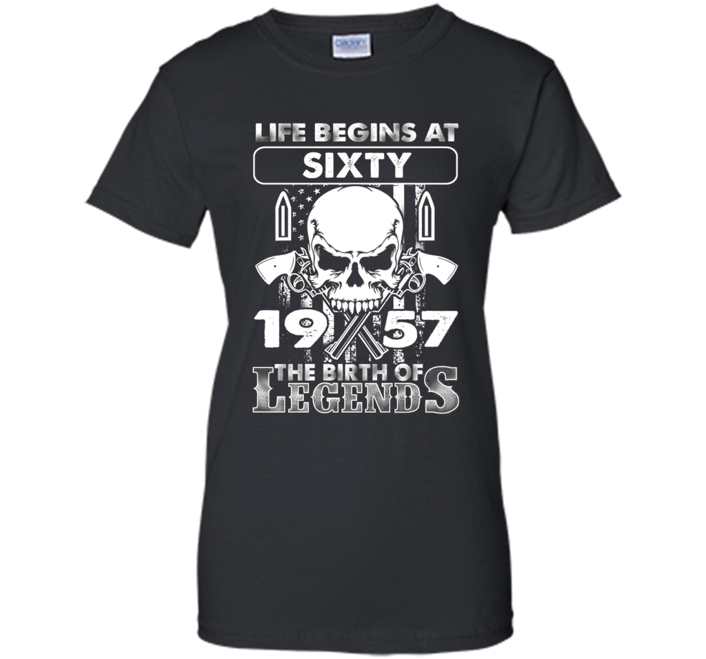 60th Birthday Gifts 1957 The Birth Of Legends T-Shirt cool shirt