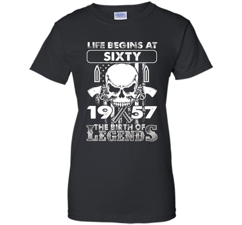 60th Birthday Gifts 1957 The Birth Of Legends T-Shirt cool shirt