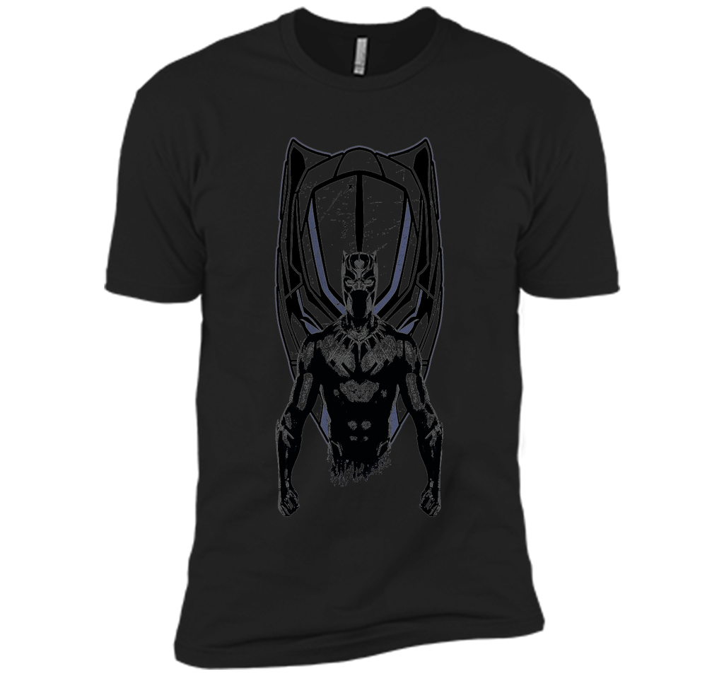 Marvel Black Panther Mask Black Graphic T-Shirt