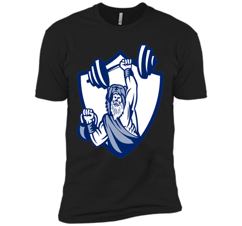 Berserker Lifting Barbell Kettlebell Crest Retro T-Shirt