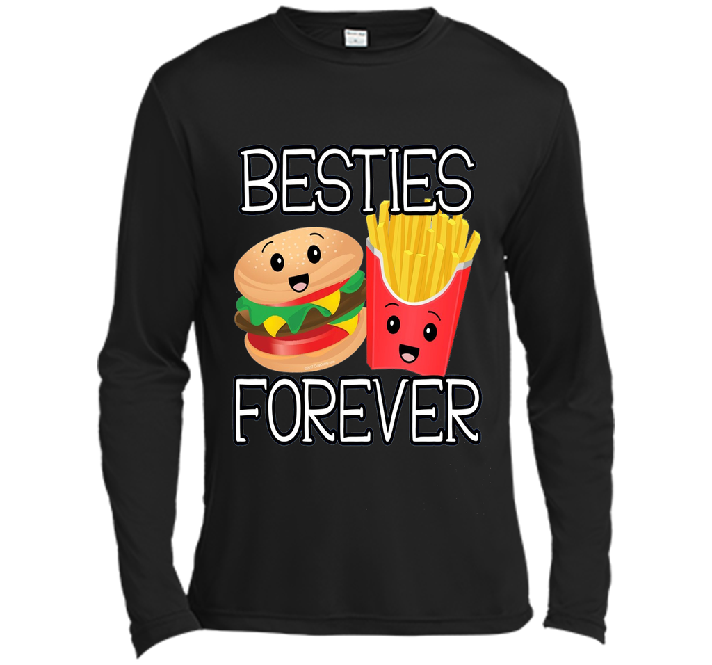 Besties Forever Hamburger French Fries Best Friends T-Shirt