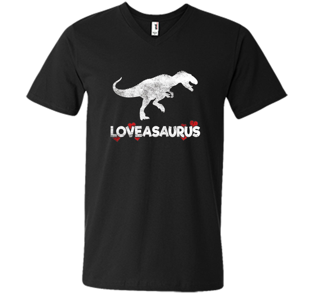 Loveasaurus Dinosaur Heart Valentines Day T-Shirt Boys Girls