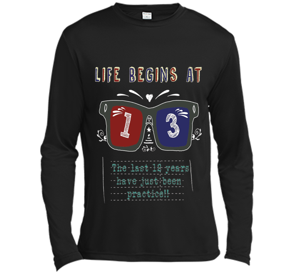Life Begins At 13 Years Old 13th Birthday Cool Gift T-Shirt
