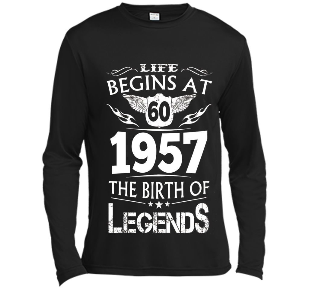 Life Begins At 60 1957 The Birth Of Legends T-Shirt t-shirt