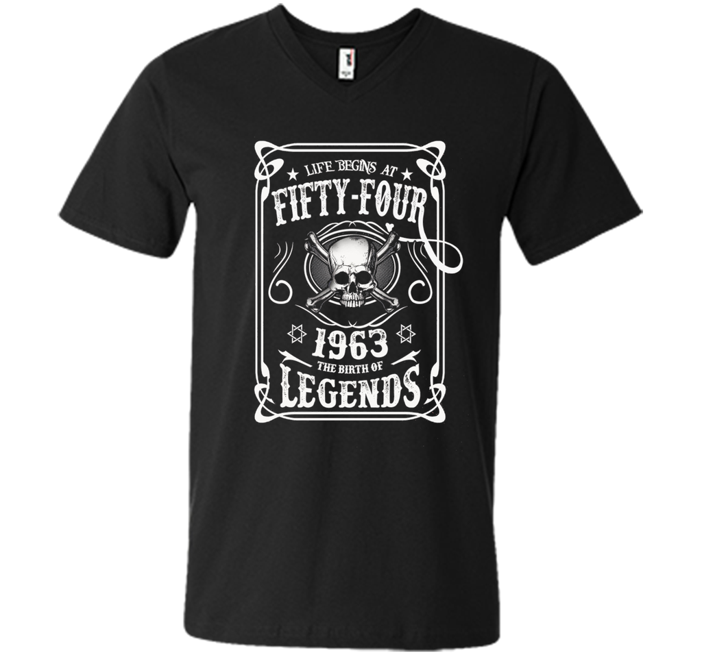 Life begins at 54 - 1963 - the birth of legends (v.2017) t-shirt