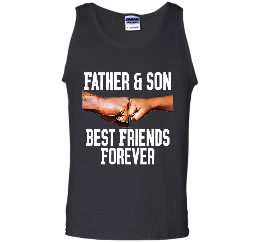 Father and Son Fist Bump Best Friends Father's Day T-Shirt