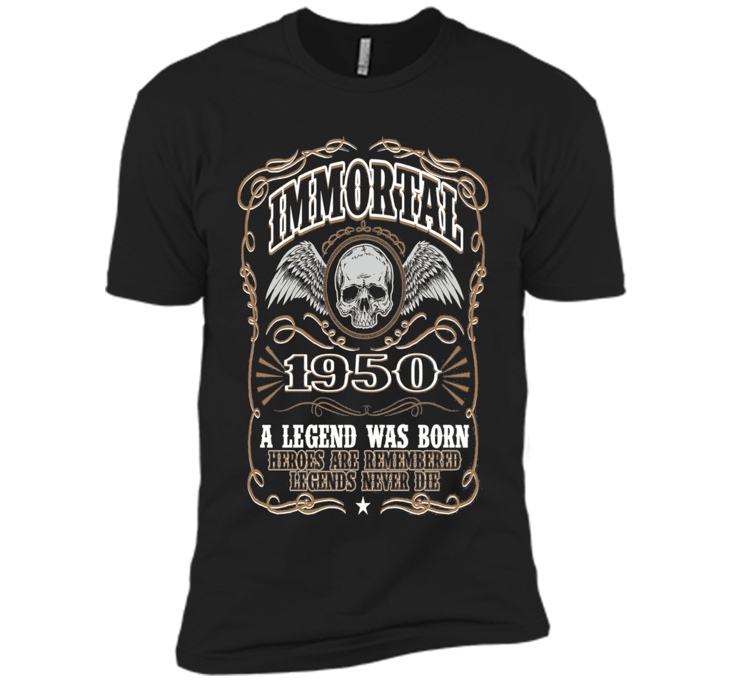 Immortal 1950 T-Shirt. 66th Birthday Gift For Men.