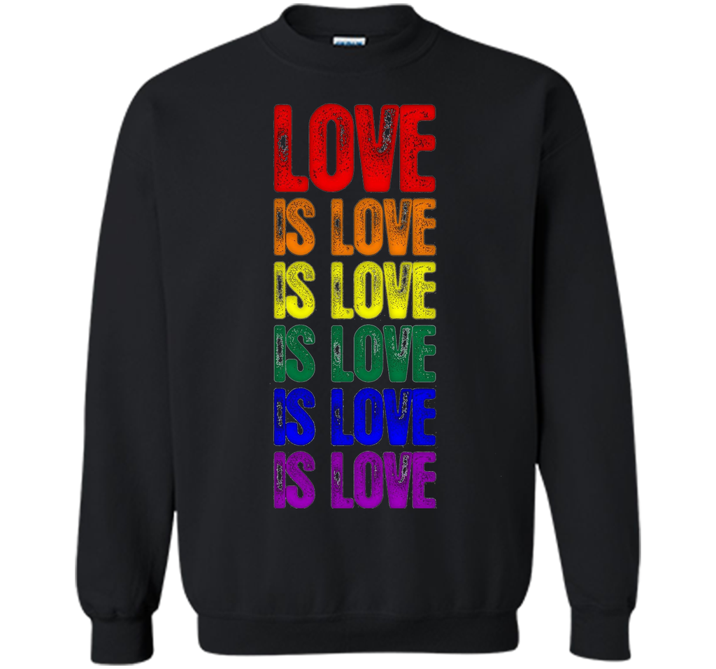 Gay Pride Flag Love is Love is Love T-Shirt