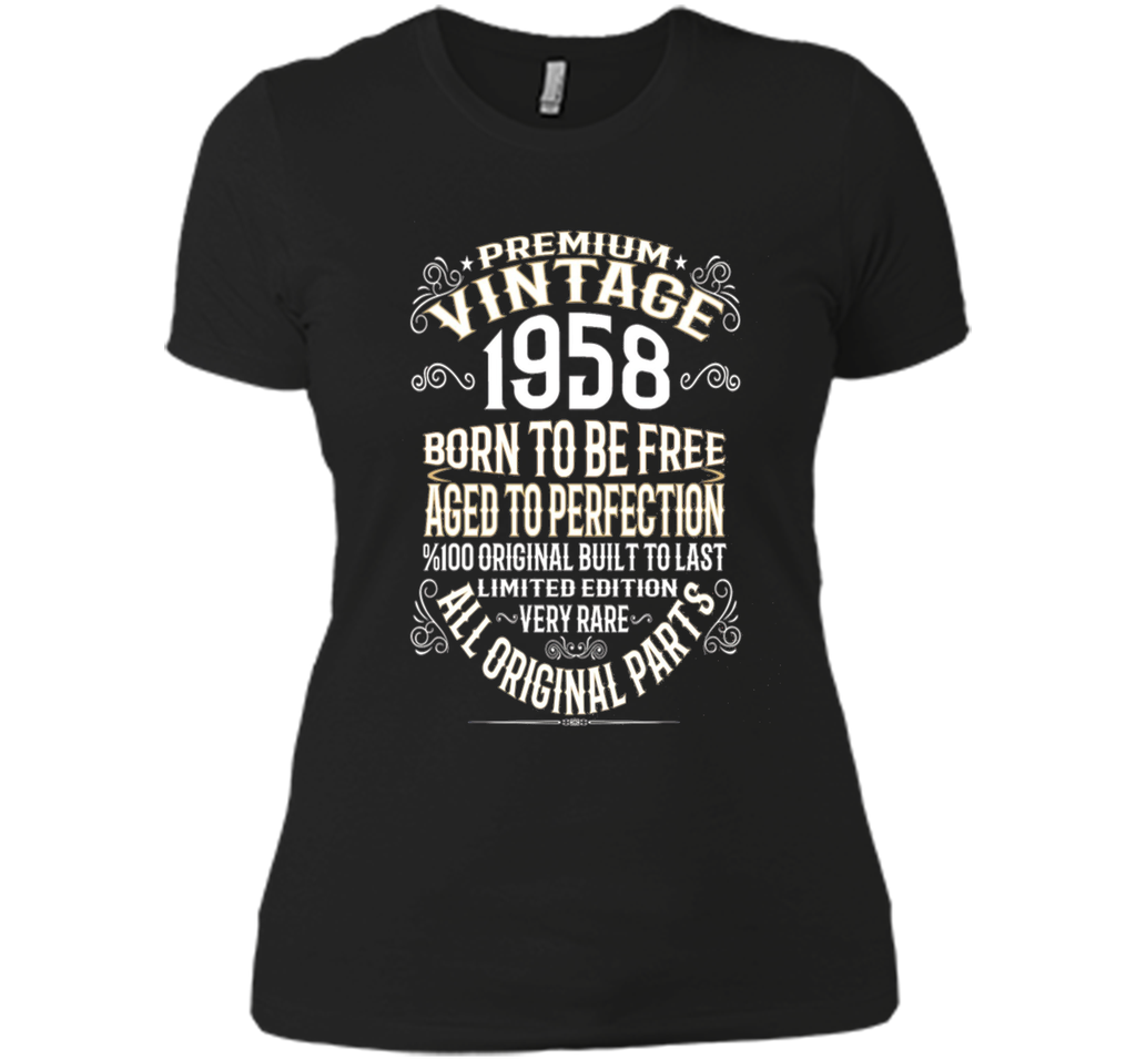 Premium Vintage 1958 Aged To Perfection 100% Genui T-Shirt