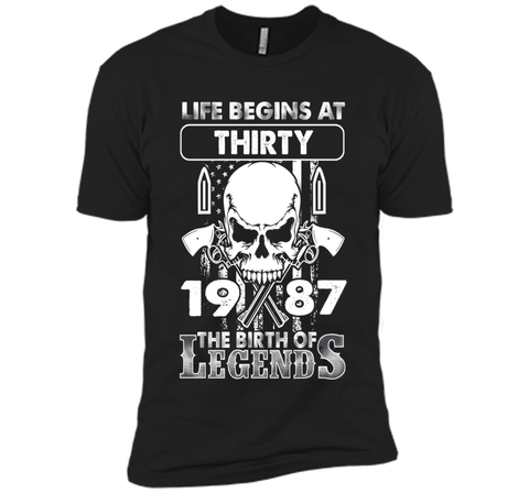 30th Birthday Gifts 1987 The Birth Of Legends T-Shirt shirt