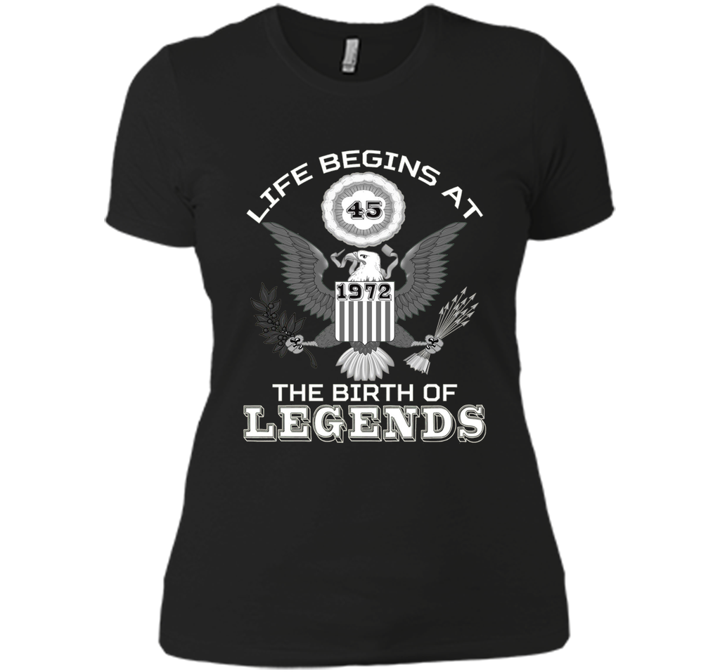 Life Begins at 45 T Shirt The Birth of Legends Tee Gift cool shirt