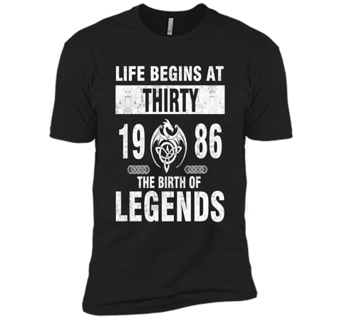 30th Birthday Gifts - Made 1986 The Birth Of Legends Tshirt