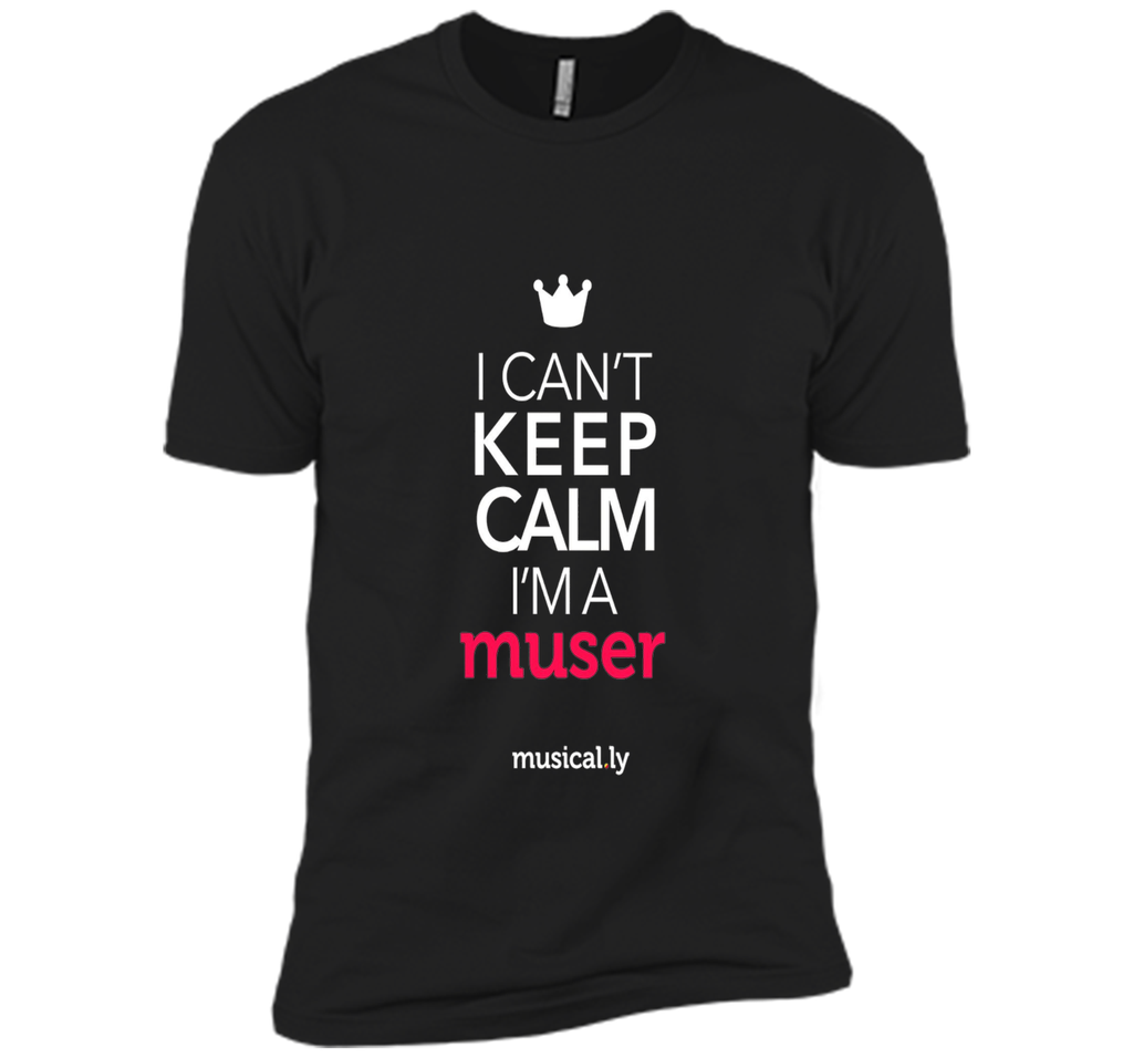musical.ly keep calm classic T-Shirt (Fitted Cut)