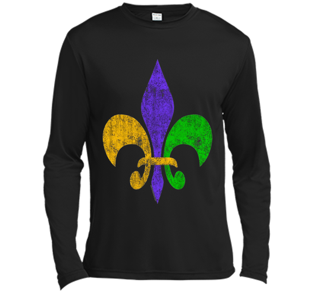 Men's Vintage Fleur-de-Lis Mardis Gras T-Shirt