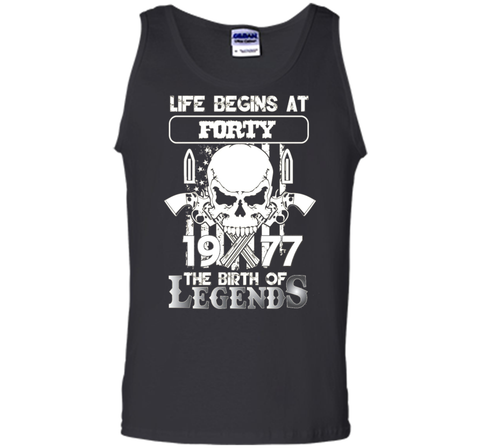 40th Birthday Gifts 1977 The Birth Of Legends T-Shirt t-shirt