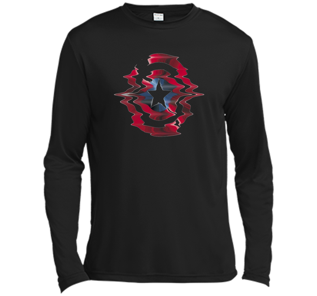 Captain America Shield Glitch Graphic T-Shirt