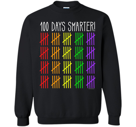 100 Days Smarter Counting Hash Marks Days of School T-Shirt