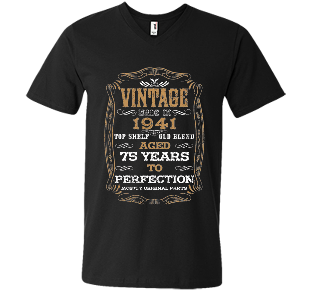 Vintage Aged To Perfection 75 Years 1941 BirthdayGifts T-Shi