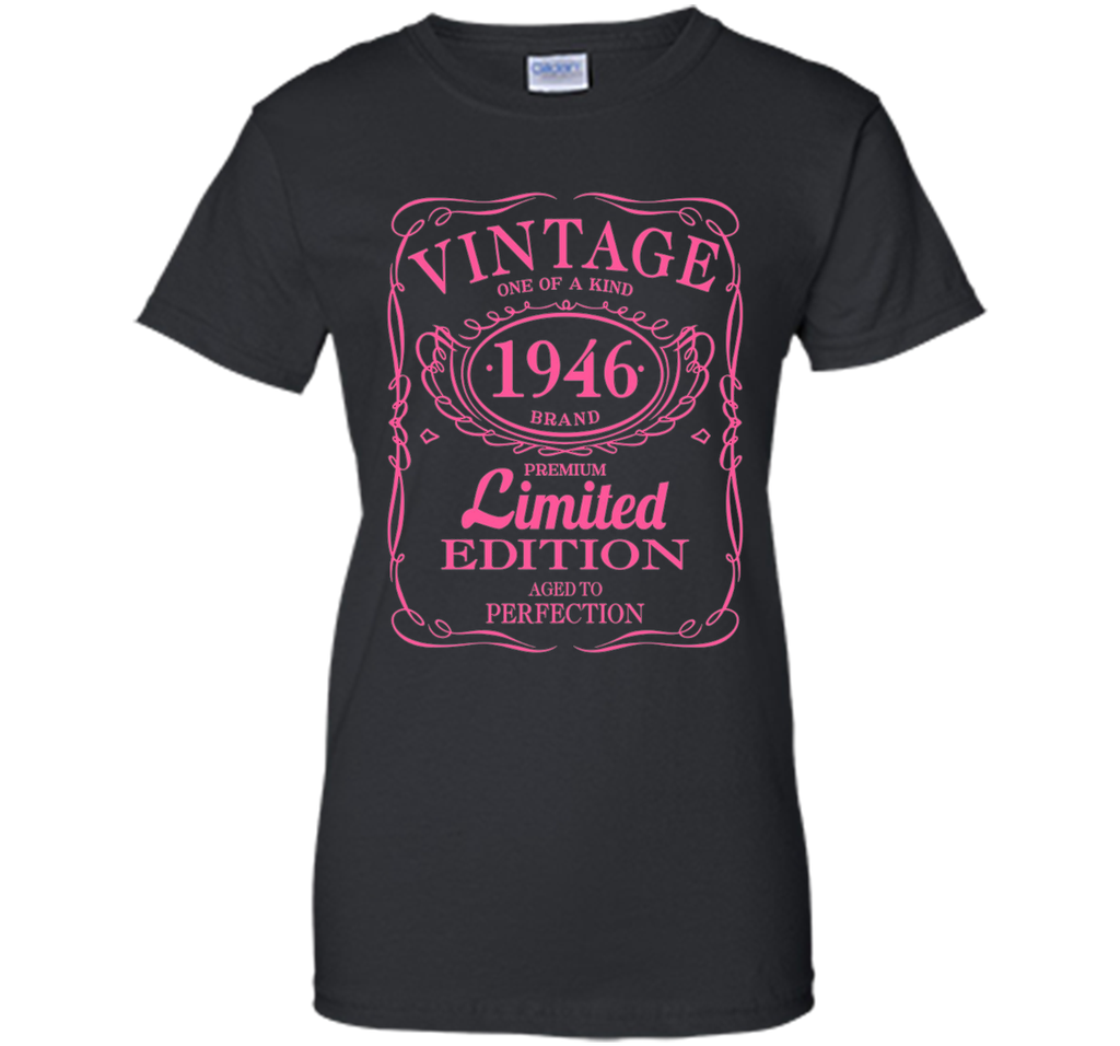 70th Birthday Gift Vintage 1946 Limited Edition T-Shirt Pink