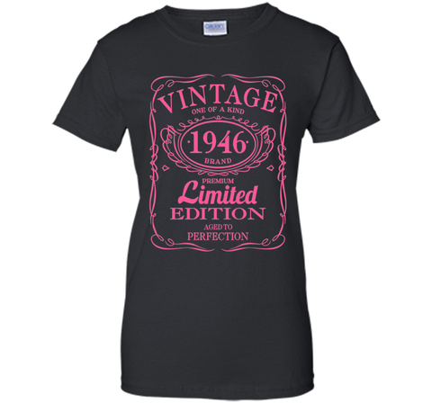 70th Birthday Gift Vintage 1946 Limited Edition T-Shirt Pink