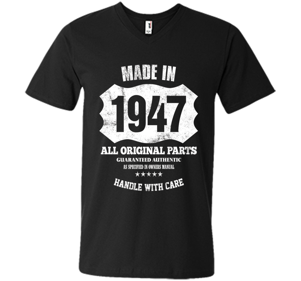 Made 1947 Original Parts 70th Birthday 70 Years Old T-Shirt