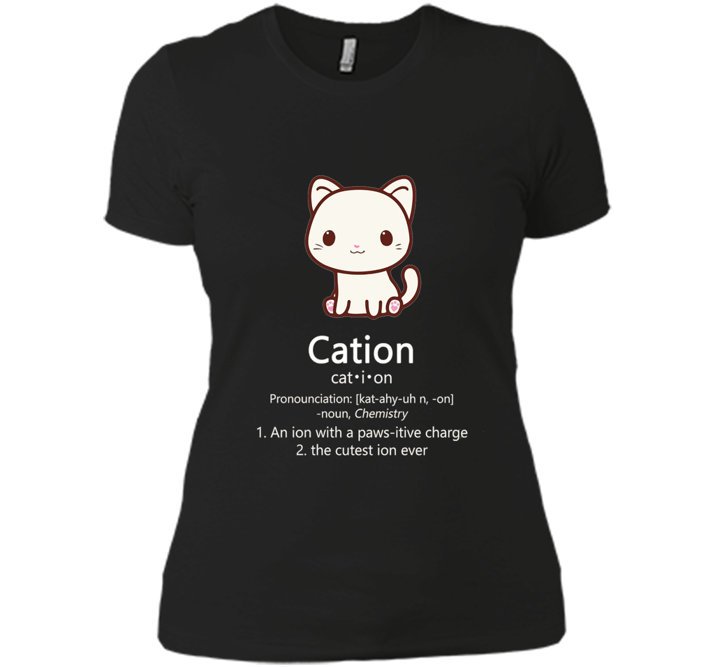Cute Science Cat T-Shirt Kawaii Cation Chemistry Pawsitive