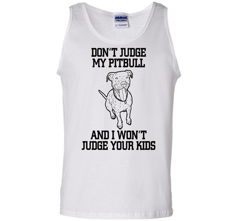 Cool Don't Judge My Pitbull Animal Owner Gifts T-Shirt