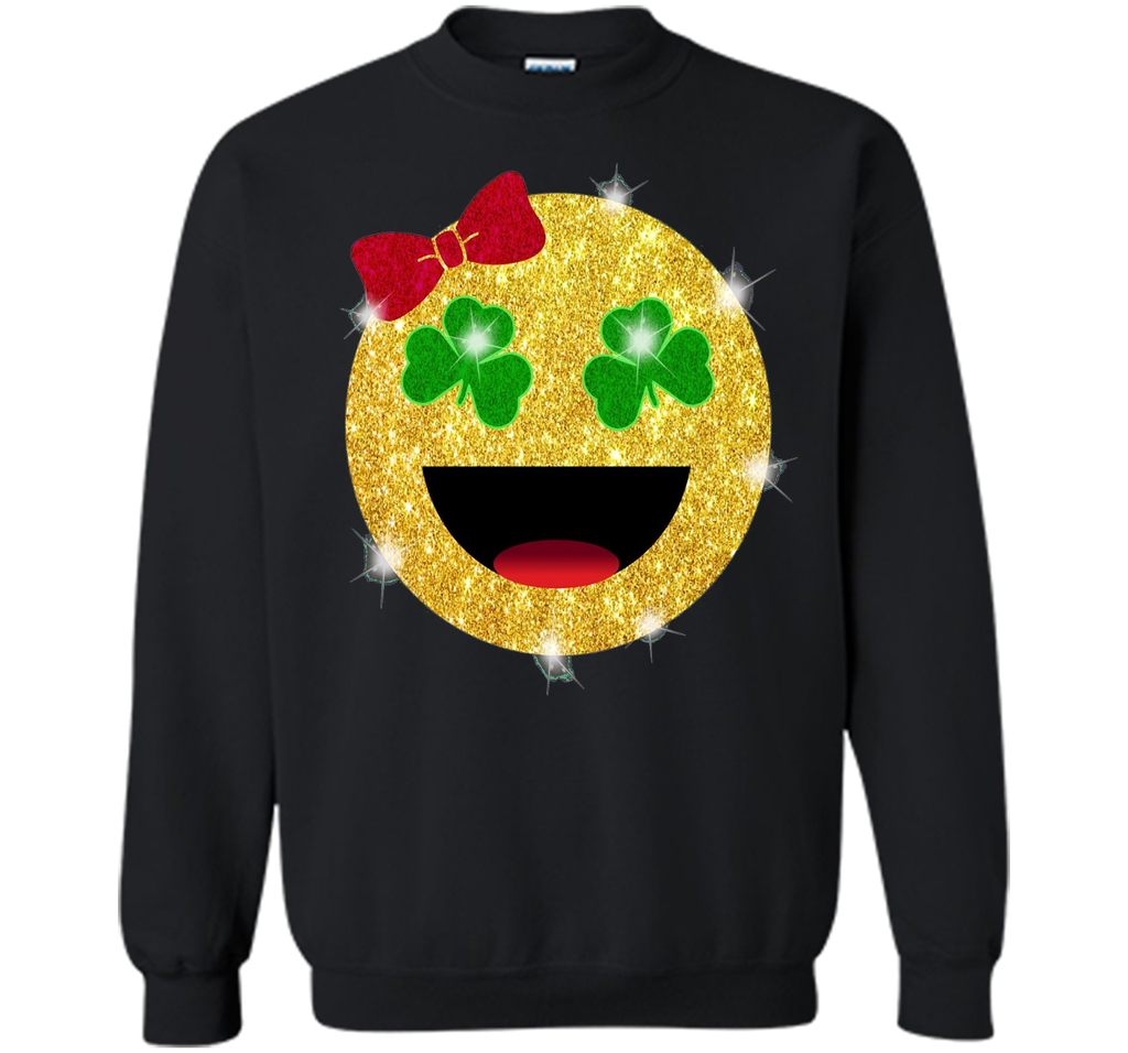 St. Patrick's Day Emoji T-Shirt for Girls and Women