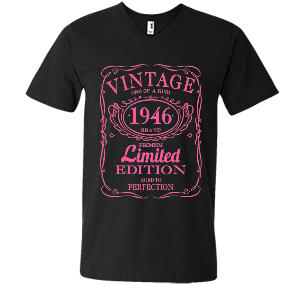 70th Birthday Gift Vintage 1946 Limited Edition T-Shirt Pink