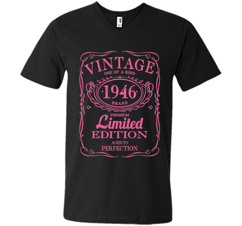 70th Birthday Gift Vintage 1946 Limited Edition T-Shirt Pink