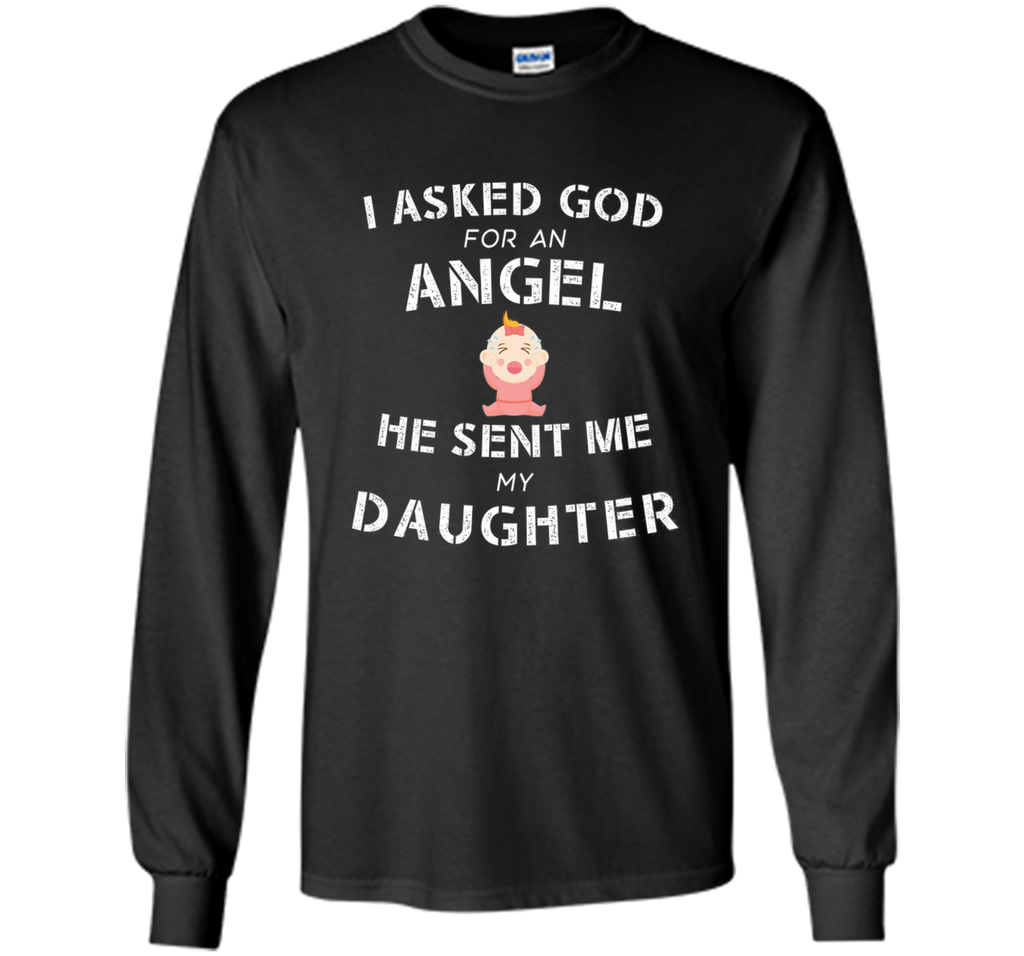 Funny Shirt Fathers Day Gifts From Daughter T Shirt Angel