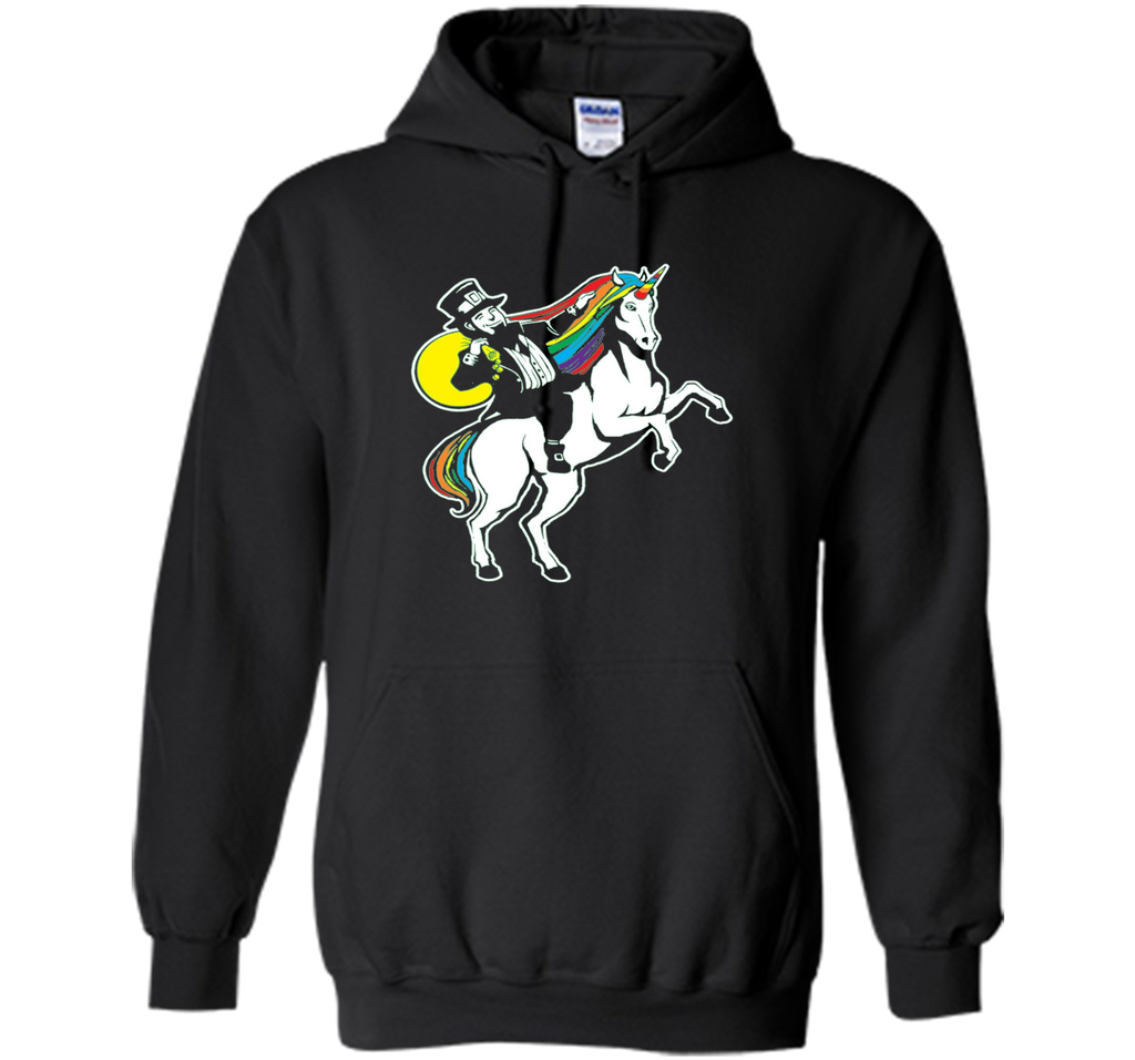 St Patrick's Day Lepricorn Leprechaun Riding Unicorn T-Shirt