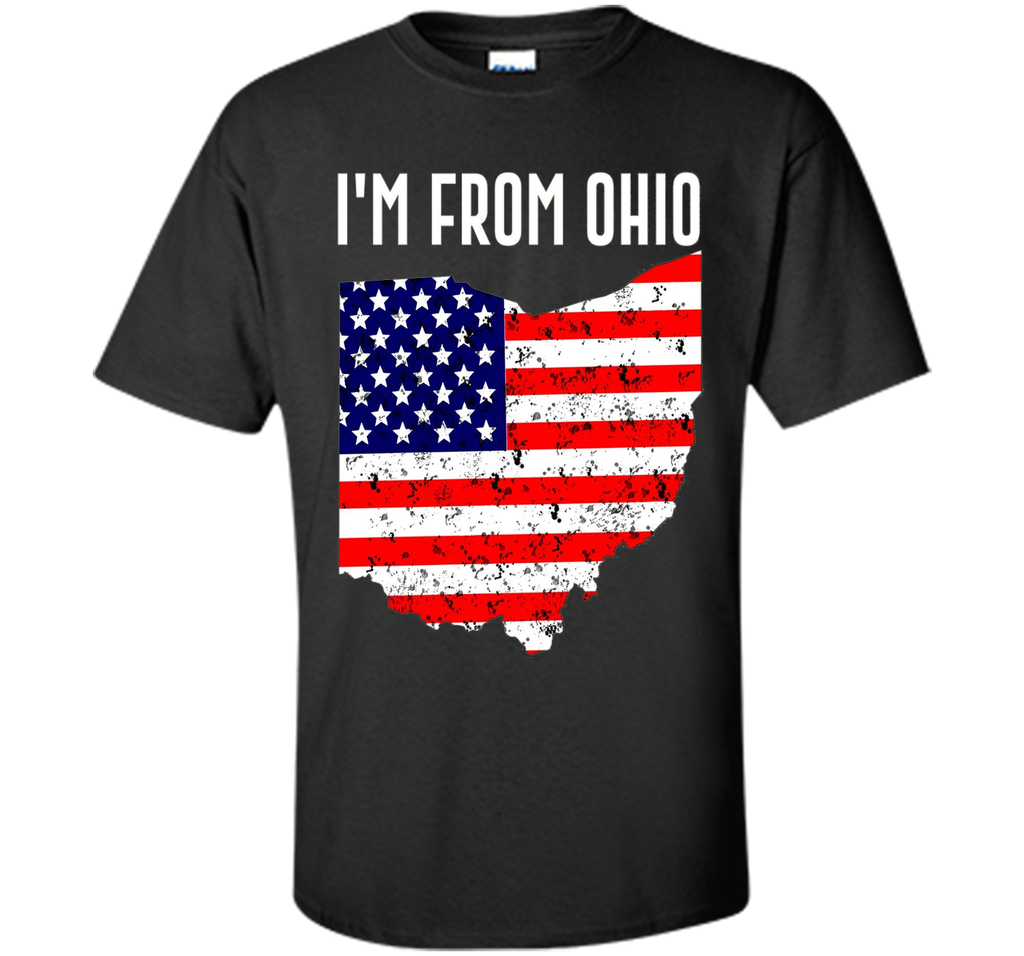 Proud of Ohio USA flag Independence day Tshirt