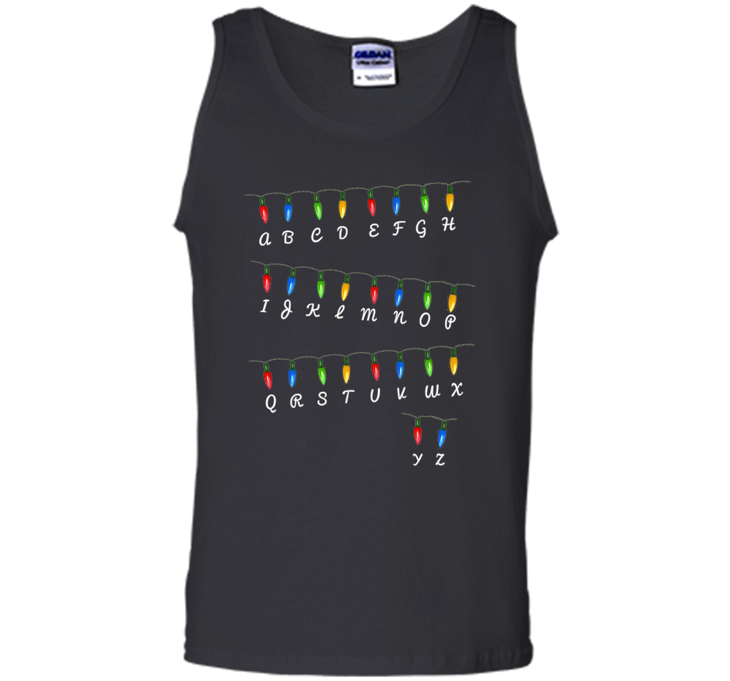 Weird Christmas Alphabet Tree Lights Holiday T-Shirt