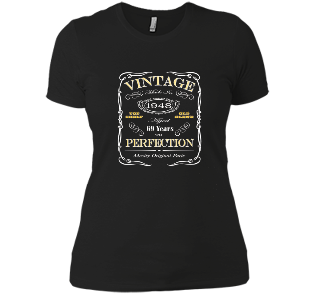 69th Birthday Gift T-Shirt - Born In 1948 Vintage Style