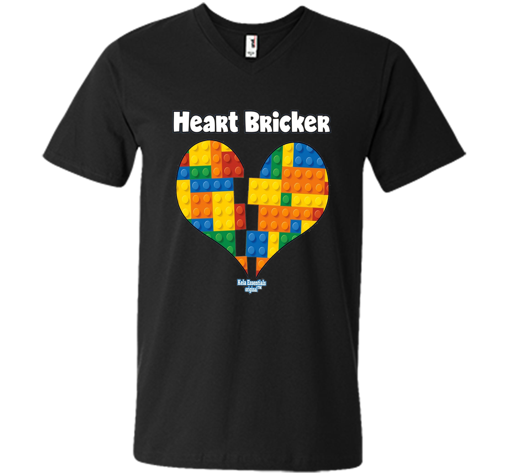 Valentines Shirt For Boys Heart Bricker (TM) Blocks Brick