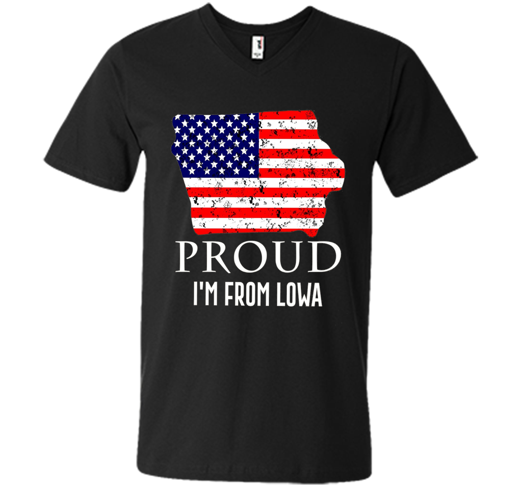 Proud of Lowa-US flag Independence day Tshirt