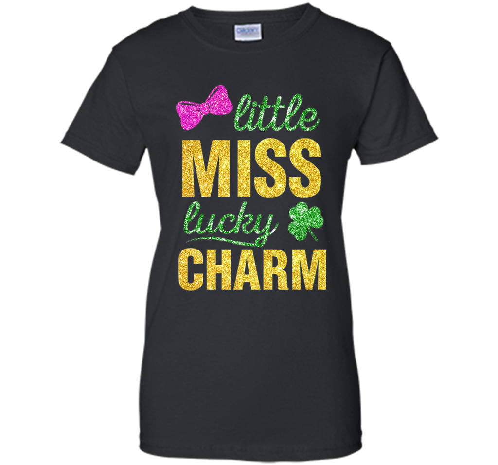 Little miss lucky charm st.patrick's day shirts for girls