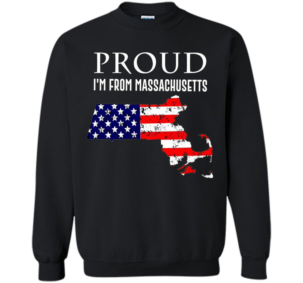 Proud of Massachusetts-US flag Independence day Tshirt