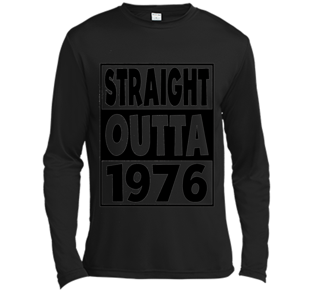 41st Birthday Gift T-Shirt Straight Outta 1976 White