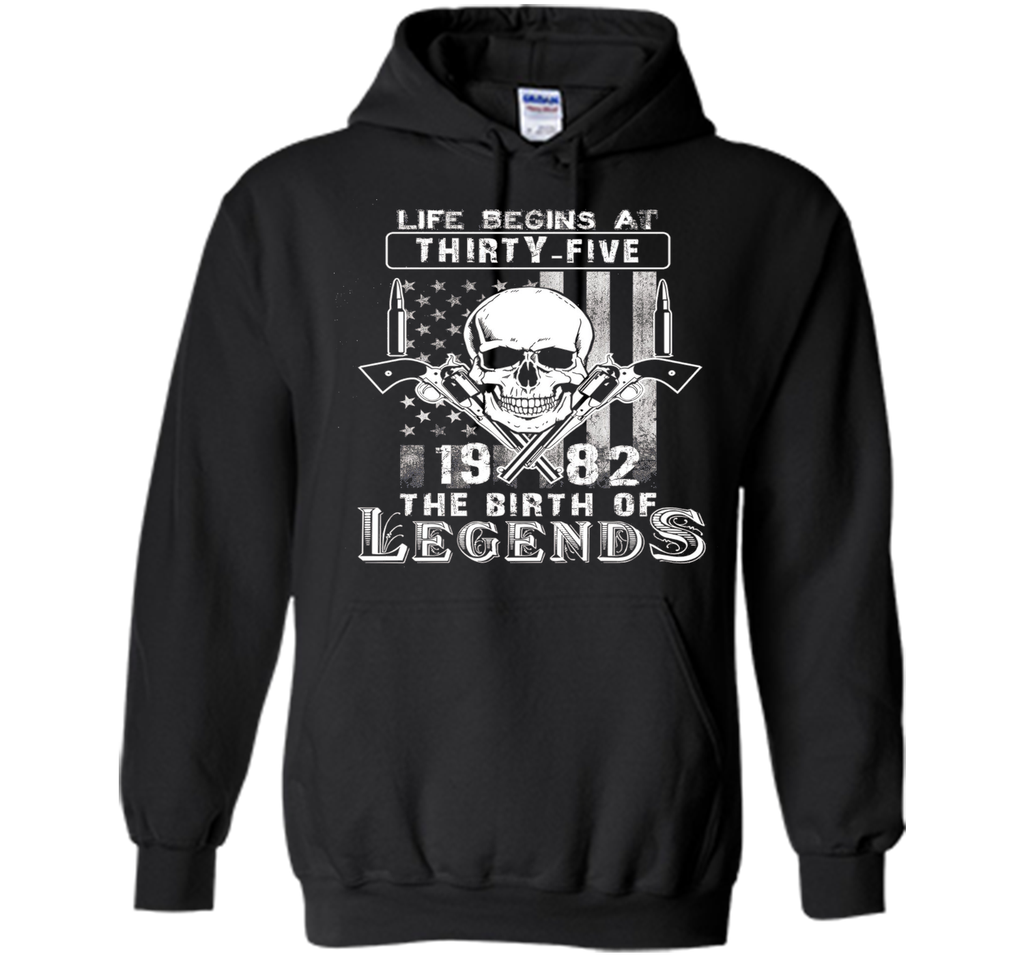 Life Begins At Thirty Five The Birth Of Legends cool shirt