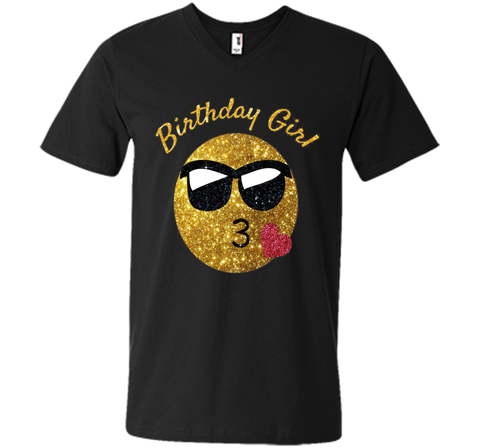 Birthday Emoji T Shirt Birthday Girl Heart Kiss Shades Emoji