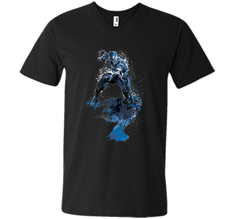 Black Panther Paint Splatter Graphic T-Shirt
