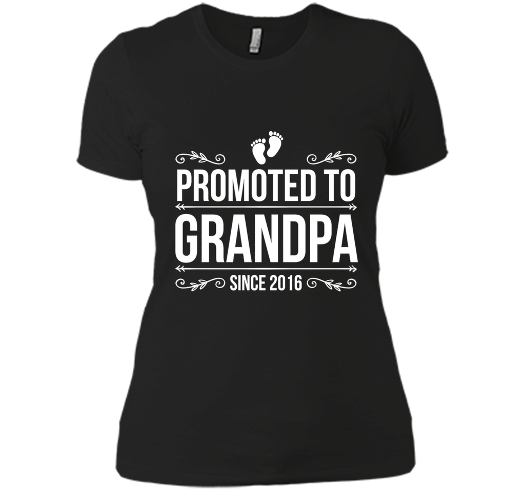 Mens Promoted to Grandpa since 2016 Father's Day T-shirts 2017