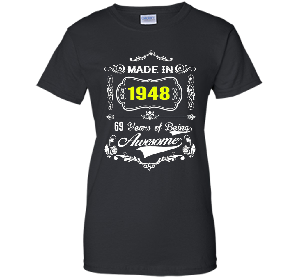 Made in 1948 Tshirt 69th Birthday 69 Years Gift