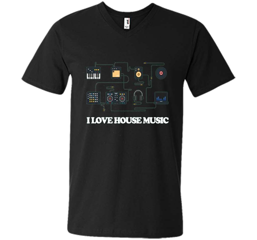 I Love House Music T-Shirt Electronic Music Apparel