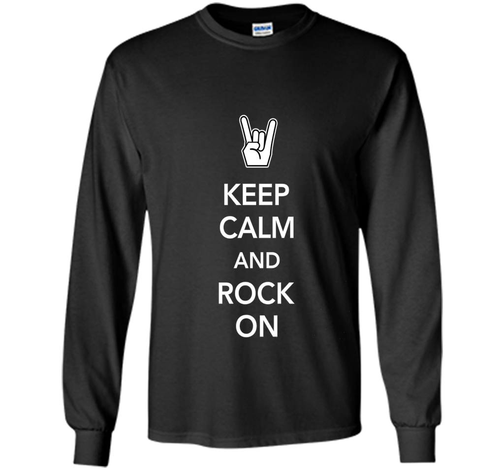 Keep Calm And Rock ON Metal T-Shirt
