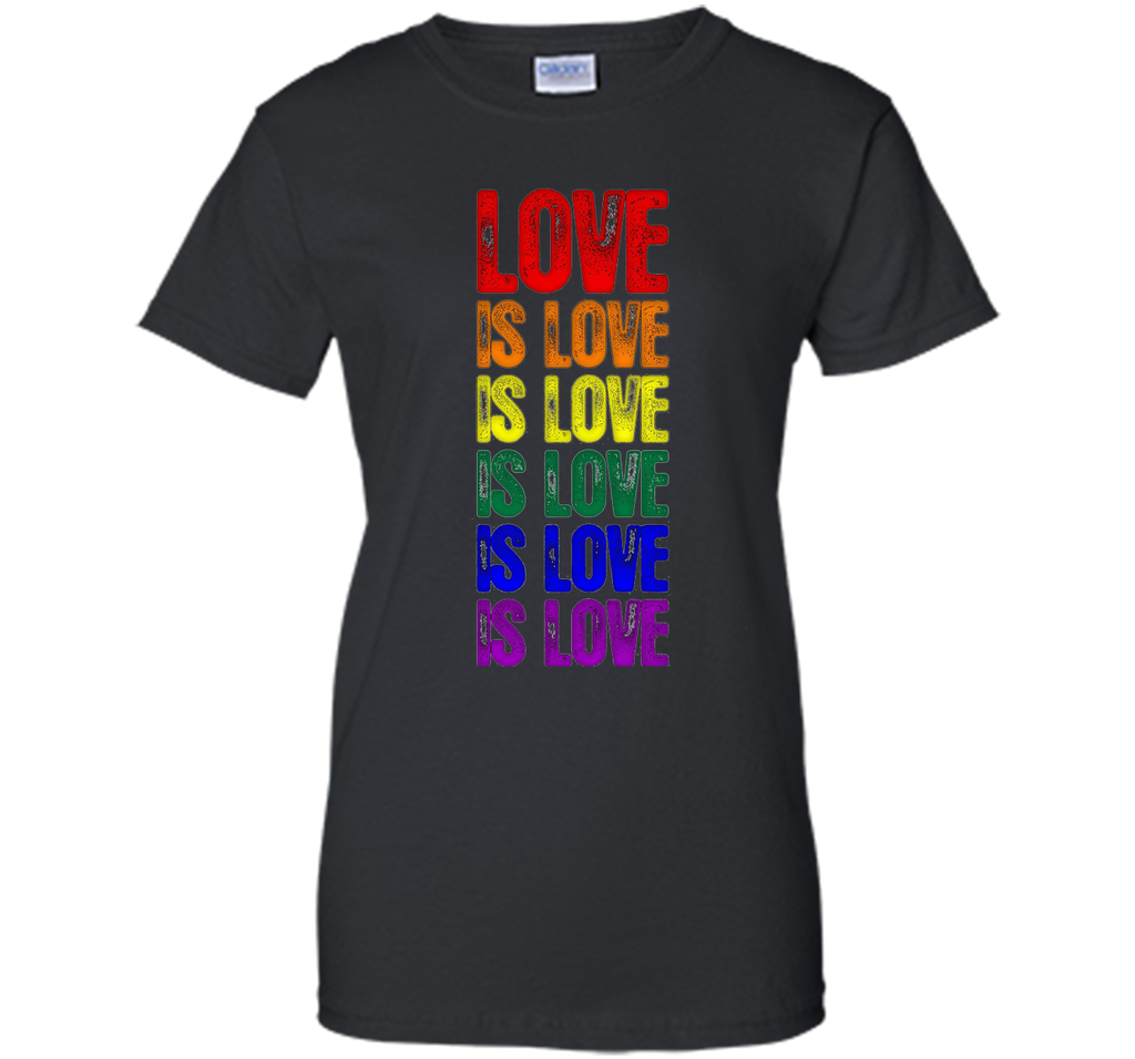 Gay Pride Flag Love is Love is Love T-Shirt