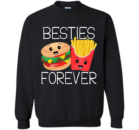 Besties Forever Hamburger French Fries Best Friends T-Shirt