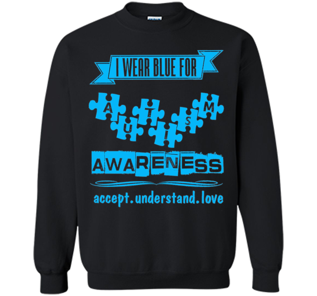I Wear Blue For Autism Awareness Shirt - Light It Up Blue